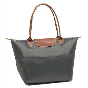 Longchamp Le Pliage Large Tote Graphite